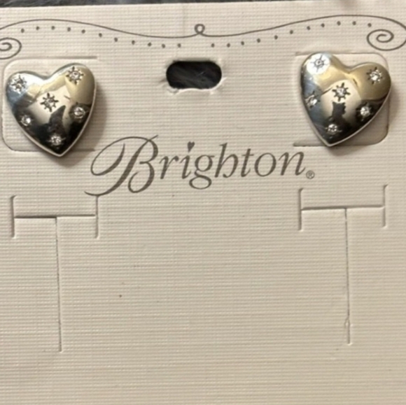 Brighton Silver-tone Hearts with Crystal Accents NWT - Picture 2 of 3